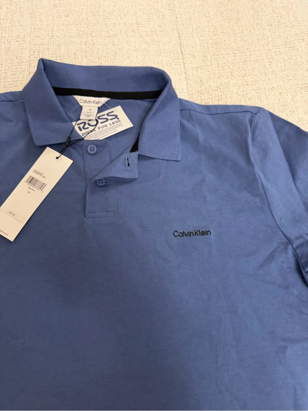 Calvin Klein Men’s Indigo Blue Polo Shirt